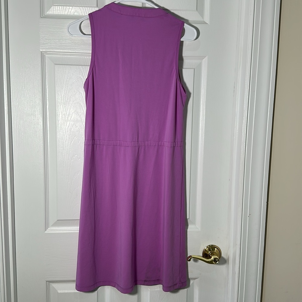 Trina Turk Purple Sheath Midi Dress V-Neck Sleeveless - Picture 8 of 9